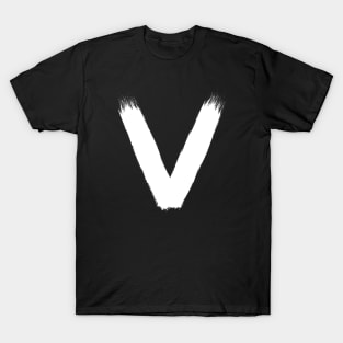 The white letter V. T-Shirt